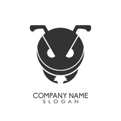 Ant logo icon design template for branding, identity, company, corporate