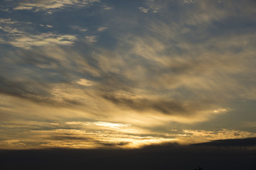 Clouds in Sky At Sunset
