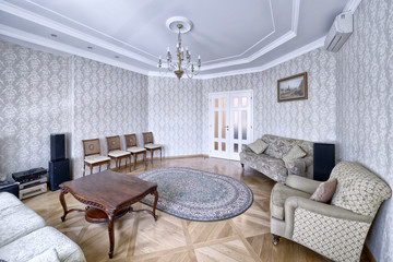 Living room interior in modern house.