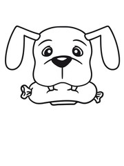 gesicht kopf wurst würstchen lecker hunger essen grillen bbq koch schürze hund welpe süß niedlich haustier comic cartoon