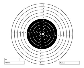 target for pneumatic shooting