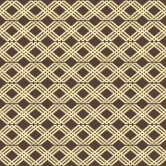 Lattice of intersecting diagonal stripes seamless pattern