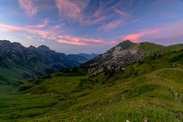 Längeneggpass-sunset