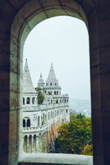 Panoramic view of Budapest church in Hungary