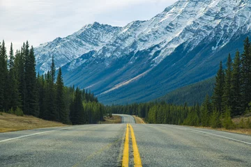 Door stickers Canada highway mountains canada