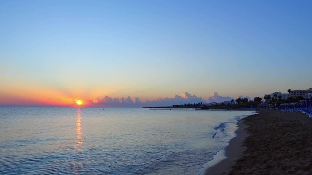 Cyprus, Protaras. Morning on Sunrise Beach