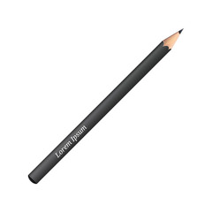 Pencil icon in flat design. Vector illustration. Pencil on white background with shadow.