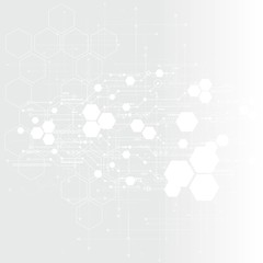 Obraz premium Abstract technological background with various technological elements. Structure pattern technology backdrop. Vector