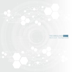 Abstract technological background with various technological elements. Structure pattern technology backdrop. Vector