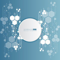 Abstract technological background with various technological elements. Structure pattern technology backdrop. Vector