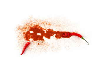 Red chilli pepper isolated