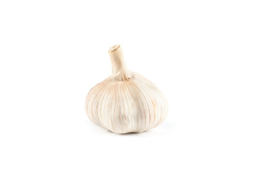 Dry garlic isolated