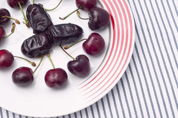 dates and cherries