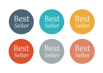 Colorful best seller stickers