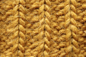 Background texture wool knitted sweater closeup