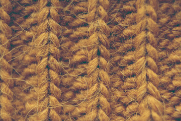 Background texture wool knitted sweater closeup