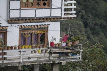 Apartment Garden in Trongsa, Bhutan
