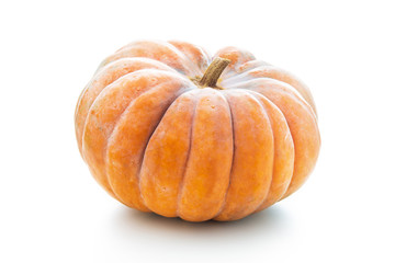Nutmeg pumpkin isolated on white