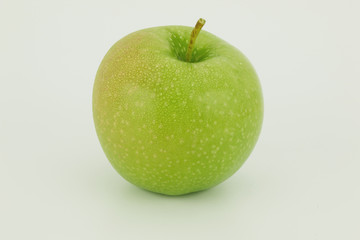 Perfect Fresh Green Apple Isolated on White Background