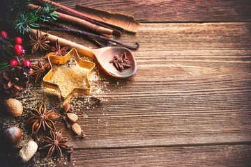 Christmas baking background