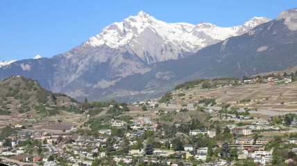 Fototapeta na wymiar Sion, Valais, Switzerland