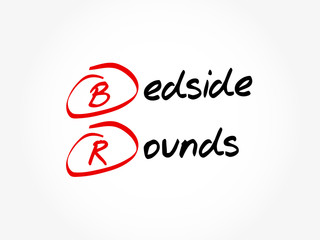 BR - Bedside Rounds acronym, concept background