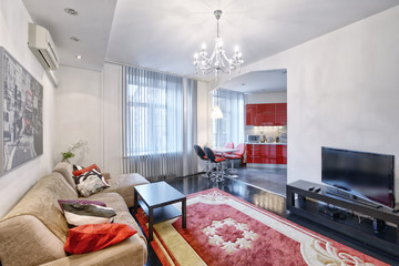 Living room interior in modern house.