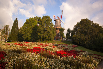Spring Windmill Bremen Germany