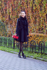 Woman in the coat