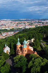 Church of Saint Lawrence from Dientzenhofer, Prague, Czech Republic