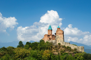 Fototapeta na wymiar Gremi Royal fortress in the historical Georgian region of Kakheti