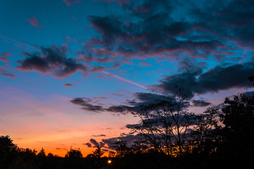 Fototapeta premium Colorido atardecer