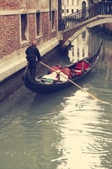Fototapeta na wymiar Gondolas. Venice. Italy