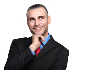 Businessman having an idea