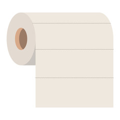 roll paper towel in colorful silhouette