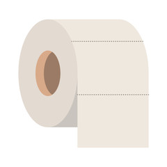 toilet paper roll in colorful silhouette