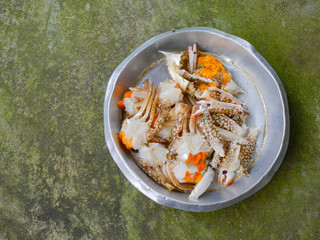 crab for cooking , hot and spicy fried crab