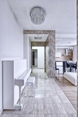 Fototapeta premium Living room interior in modern house.