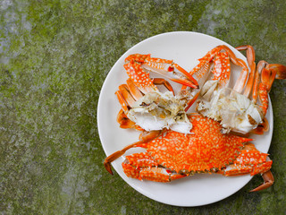 boiled crab