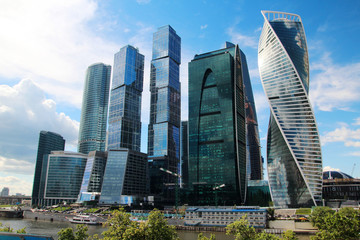 Fototapeta na wymiar Moscow-City business center, Russia 