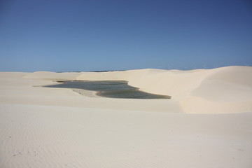 Lagon, Parc national des Lençois (dunes) du Maranhao, Brésil