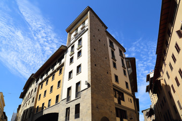 Apartment buildings in Florence, Italy