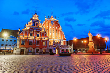 Fototapeta na wymiar Town Hall Square Riga, Latvia