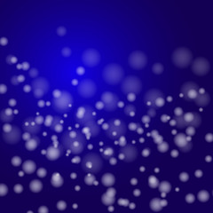 Beautiful Christmas image . White snow flakes on a blue background. Vector abstract Pattern .