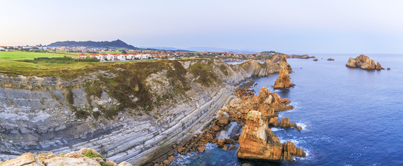 Playa de Arnia near Santander, Cantabria, North Spain