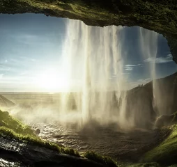 Fototapeten Seljalandfoss waterfall in summer time, Iceland © Iakov Kalinin