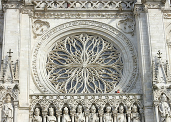 façade de la cathédrale d'Amiens