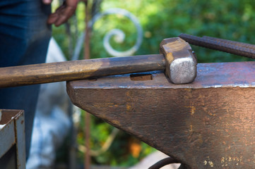 blacksmith tools and fixtures for hand forged metal