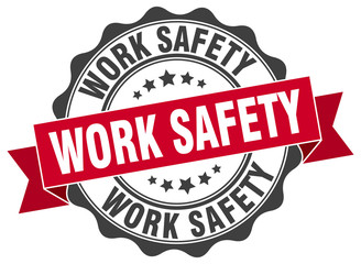 work safety stamp. sign. seal