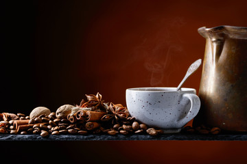 Coffee with spices.
